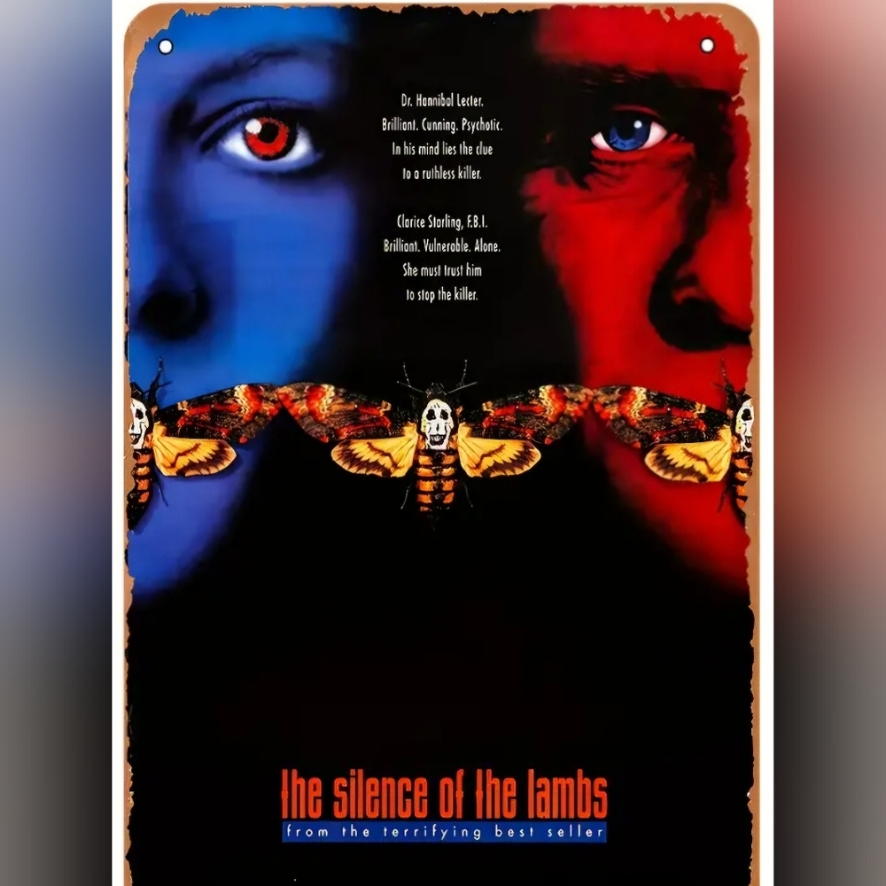 Silence of the Lambs Movie Aluminum Decorative Sign